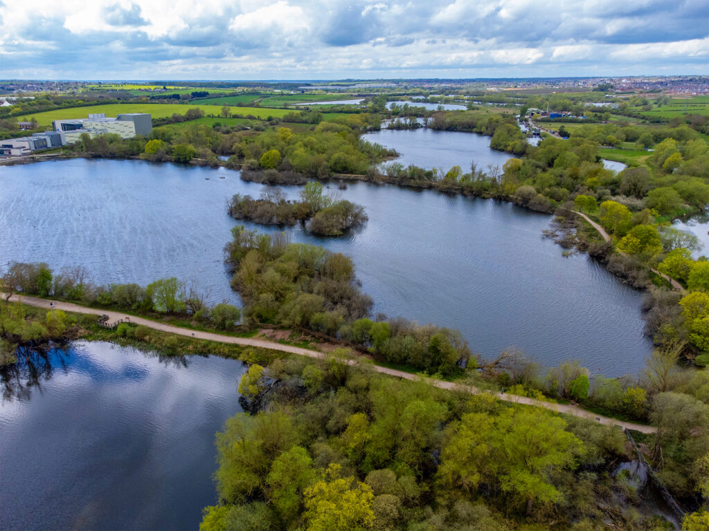 Rushden, Northamptonshire, arial view